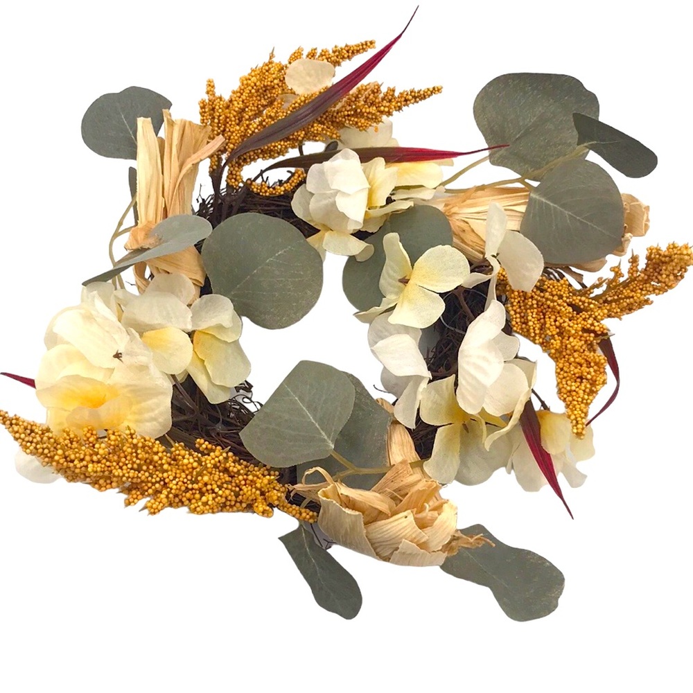 Mini Harvest Wreath Floral Arrangement decor